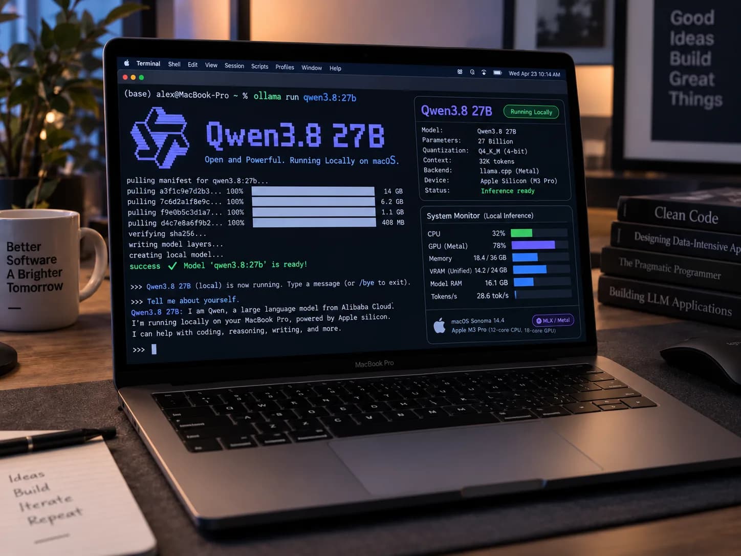 Qwen 3.8 27B และการ run ใน Apple Silicon